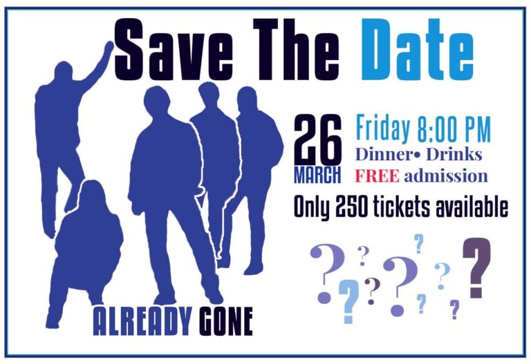 Save The Date March 26th Already Gone Live